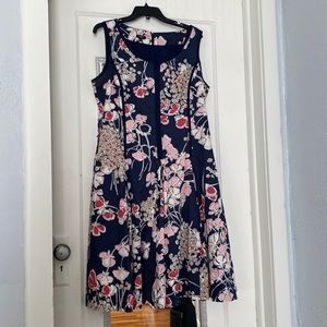 Blue and flowers 12 Talbots dress